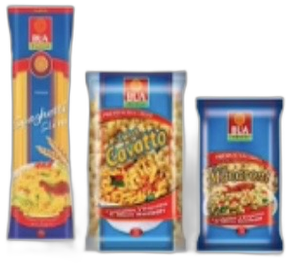 BUA spaghetti, cavatto and macaroni packs