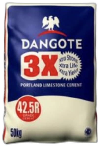Dangote 3X Portland limestone cement, 50kg bag