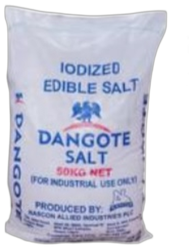 Dangote iodized edible salt, 50kg bag