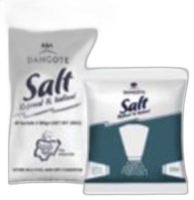 Dangote refined iodised salt retail sachets