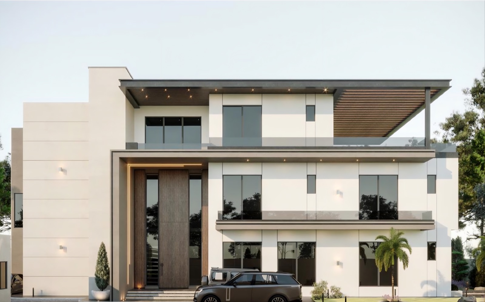 A completed modern residence delivered by Meldex