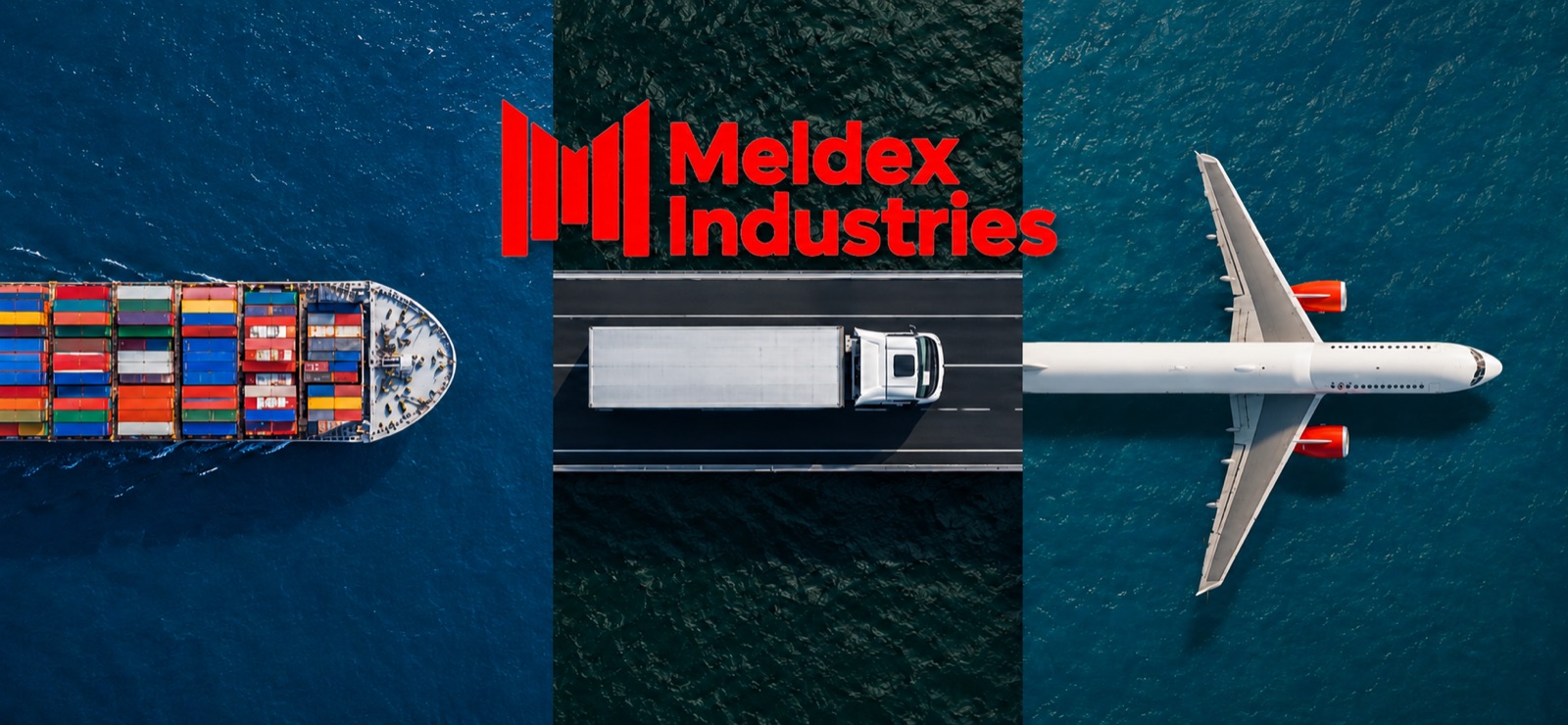 Meldex Industries distribution by sea, road and air